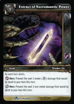 Extract of Necromantic Power - ScourgeWar - World of Warcraft TCG - Image 1
