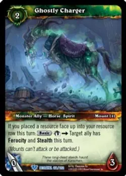 Ghostly Charger - Betrayal of the Guardian - World of Warcraft TCG - Image 1