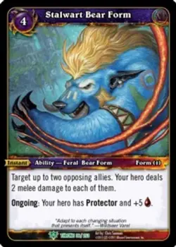 Stalwart Bear Form - Throne of the Tides - World of Warcraft TCG - Image 1