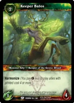 Keeper Balos - FOIL - Crown of the Heavens - World of Warcraft TCG - Image 1
