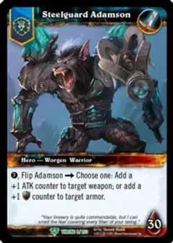 Steelguard Adamson - Throne of the Tides - World of Warcraft TCG - Image 1