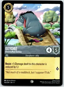 #183/204 Eeyore - Overstuffed Donkey Common PLAYSET x4 Disney Lorcana Fabled 4x - Image 4