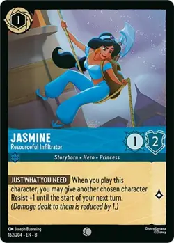 4x Jasmine - Resourceful Infiltrator - 162/204 - Common NM-Mint Disney Lorcana: - Image 1