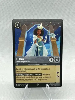 Tiana Celebrating Princess 196/204 Non Foil Super Rare Disney Lorcana Floodborn - Image 1