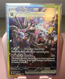 Pokemon TCG Hydreigon EX Surging Sparks SAR 240/191 Mint Condition - Image 1