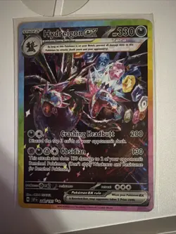 Pokemon TCG Hydreigon EX Surging Sparks SAR 240/191 Mint Condition - Image 1