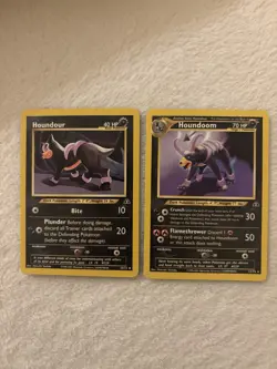Pokemon TCG Houndour and Houndoom Neo Discovery - Image 1