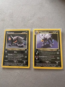 Pokemon TCG Houndour and Houndoom Neo Discovery - Image 1