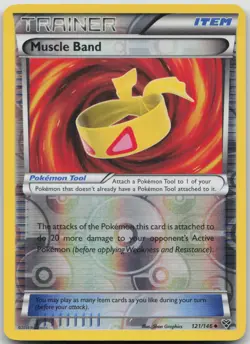 Muscle Band 121/146 Uncommon XY Base Set LP Reverse Holo - Image 1