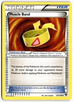 Pokemon TCG Muscle Band XY Base 121/146 Regular Uncommon NM/M - Image 1