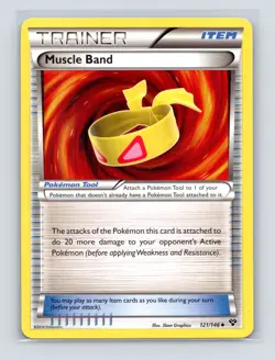 Pokemon TCG Muscle Band 121/146 XY Base Set Normal LP - Image 1