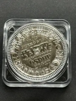 Pikachu NO.025 Pokemon Battle Coin Medal 1997 Japanese Pokemon RARE Silver Color - Image 2