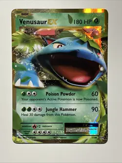 Venusaur EX Holo Ultra Rare Card 1/108 XY Evolutions LP - Image 2