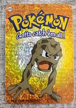 Geodude #074 2000 Pokemon Vending Prism Holo Sticker Card - Image 1