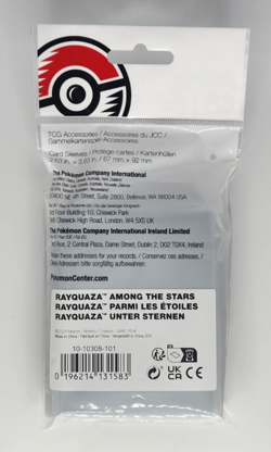 Pokemon Center Rayquaza Among The Stars Card Sleeves (65 Sleeves) NEW US VER - Image 2
