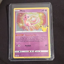 Mew Holo 11/25 Celebrations Pokemon TCG Single Card ENGLISH NM 👛🌸 - Image 1