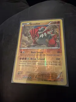Pokemon TCG Cards Groudon 84/160 Primal Clash Reverse Holo Rare - Image 1