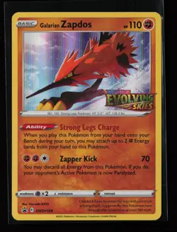 Galarian Zapdos SWSH124 Holo SWSH: Sword & Shield Promo Cards Pokemon Card - Image 1