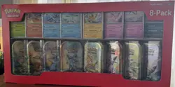 1x Pokemon TCG Prismatic Evolutions Costco 8 Mini-Tin Bundle w/ Promo Cards NEW - Image 1