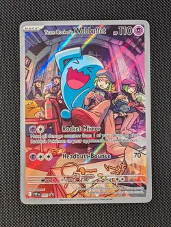 Team Rocket's Wobbuffet 203 Sv: Scarlet & Violet Promo Cards Holo - Image 1