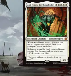 Anti-Venom, Horrifying Healer Commander Deck Magic MTG EDH Hero Custom Equipment - Image 1