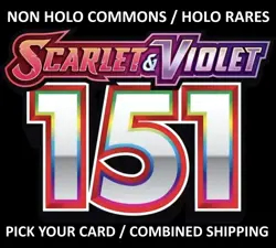 Pokemon 151 Scarlet&Violet Singles Common/Holo PICK YOUR CARD Complete Your Set - Image 1