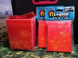 MAGIC CIRCLE - 100 Standard Sleeves + Deck Box - Legion - Double Matte - NEW MTG - Image 1