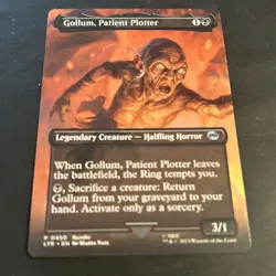 MTG Universes Beyond: LTR (0450) Gollum, Patient Plotter (P) - Borderless - Image 1