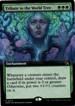 MTG: March of the Machine: Extended Art Tribute to the World Tree: LP Condition - Image 1