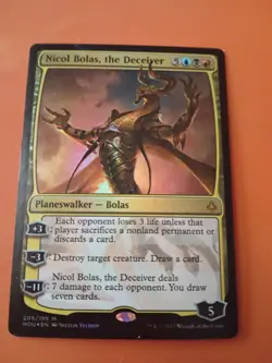 Wizards Nicol Bolas, the Deceiver, Planeswalker, Mythic, Foil, Hour of Devastat. - Image 1