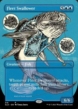 MTG - Fleet Swallower (Borderless Foil Etched) [Secret Lair Drop Series] - Image 1