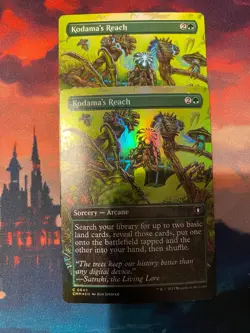 MTG Commander Masters Kodamas Reach Borderless x 2, One Foil - Image 1