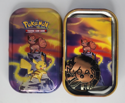 Pokemon TCG Kanto Power Mini Tin Pikachu & Vulpix Art (EMPTY) W/ Pikachu Coin - Image 1