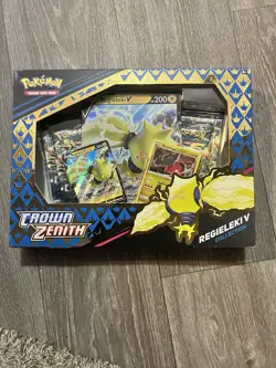 Pokemon TCG Crown Zenith Regieleki V Collection Box - Sealed - Brand New 820650851834 - Image 1