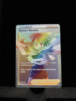2021 Pokemon Sword and Shield Evolving Skies SWSH07 Zinnia's Resolve 225/203 SCR - Image 1