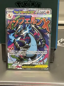 2025 Pokemon MEP EN-ME Black Star Promo MEGA CHARIZARD X EX #23 English 🔥 👀 - Image 1