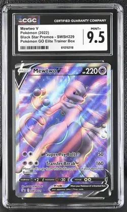 Mewtwo V *CGC 9.5* Full Art *Pokemon Go ETB Promo* #229 *2022* Pokemon - Image 1