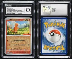 Charmander (Gamestop Promo) Reverse Foil Pokemon Scarlet & Violet 151 CGC 8.5 - Image 3