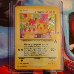 Birthday Pikachu Holo 24 Celebrations Classic Collection Pokemon 2021 NM - Image 1