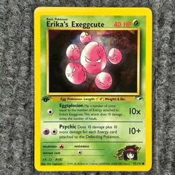 Vintage Pokemon Gym Heroes Erika's Exeggcute 1st Edition 77/132 Common NM/Mint - Image 1