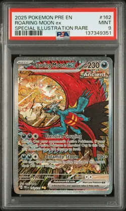 2025 POKEMON PRE EN-PRISMATIC EVOLUTIONS #162 ROARING MOON EX PSA 9 - Image 1
