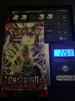 VERY HEAVY! 22.61 Gram Obsidian Flames Pokemon TCG Factory Sealed Booster Pack!! - Image 1