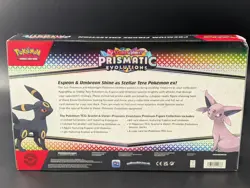 Pokemon PRISMATIC EVOLUTIONS Premium Figure Collection & Booster Bundle SEALED - Image 3