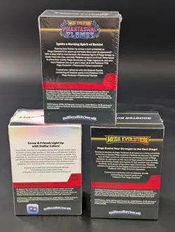 Pokemon Prismatic Evolutions Mega Evol & Mega Phantasmal Flames Booster Bl LOT 3 - Image 2