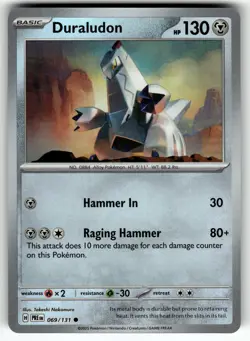 Duraludon (Master Ball Pattern) 069/131 SV: Prismatic Evolutions NM Pokemon Card - Image 1