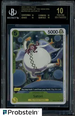 2023 One Piece Awkening of The New Era #OP05105 Satori R BGS 10 BLACK LABEL - Image 1