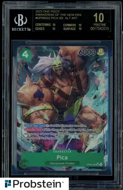 2023 One Piece Awkening of New Era #OP05032 Pica SR Alt Art BGS 10 BLACK LABEL - Image 1