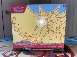 Paradox Rift Pokemon Center Exclusive ETB factory Sealed Roaring Moon - Image 1