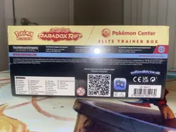 Paradox Rift Pokemon Center Exclusive ETB factory Sealed Roaring Moon - Image 3