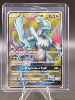 2018 Pokemon White Kyurem GX SUN & MOON HOLO FULL ART PROMO SM141 - Image 1